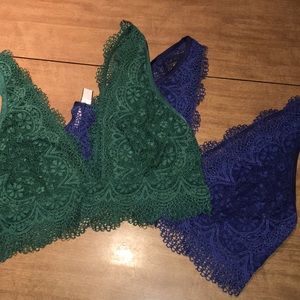 Victoria’s Secret Lace Bralette Two Pack